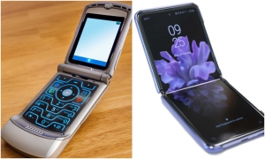 Perpus mažesnis korpusas ir maloni nostalgija: po 20 metų pertraukos į rinką grįžta atlenkiami telefonai