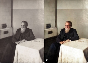 Pirmą kartą išvyskite spalvotus J. Basanavičių ir Žemaitę: paprastas būdas „nuspalvinti“ juodai baltas nuotraukas