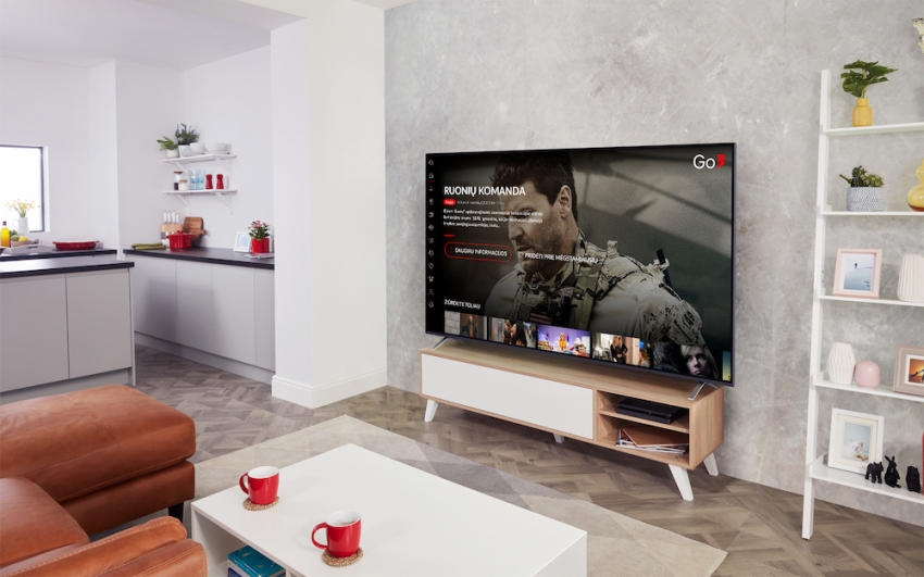 Didžiausia vaizdo turinio platforma Baltijos šalyse „Go3“ jau pasiekiama LG televizoriuose